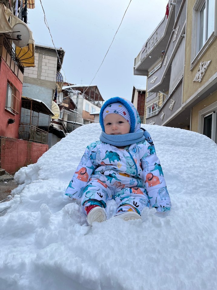Renkli Baskılı Fermuarlı Bebek Erkek Tulumu - Görsel 3