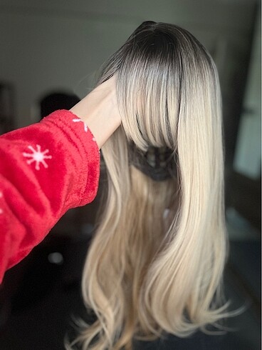 Ombré sarı peruk