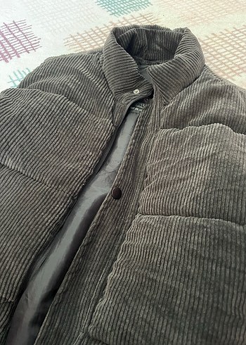 Düğmeli Yüksek Yakalı Kadın Kahverengi Yelek - Görsel 2