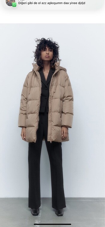 Zara oversize şişme mont