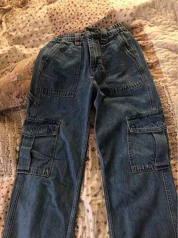 m Beden mavi Renk Oversize cepli american kot jean