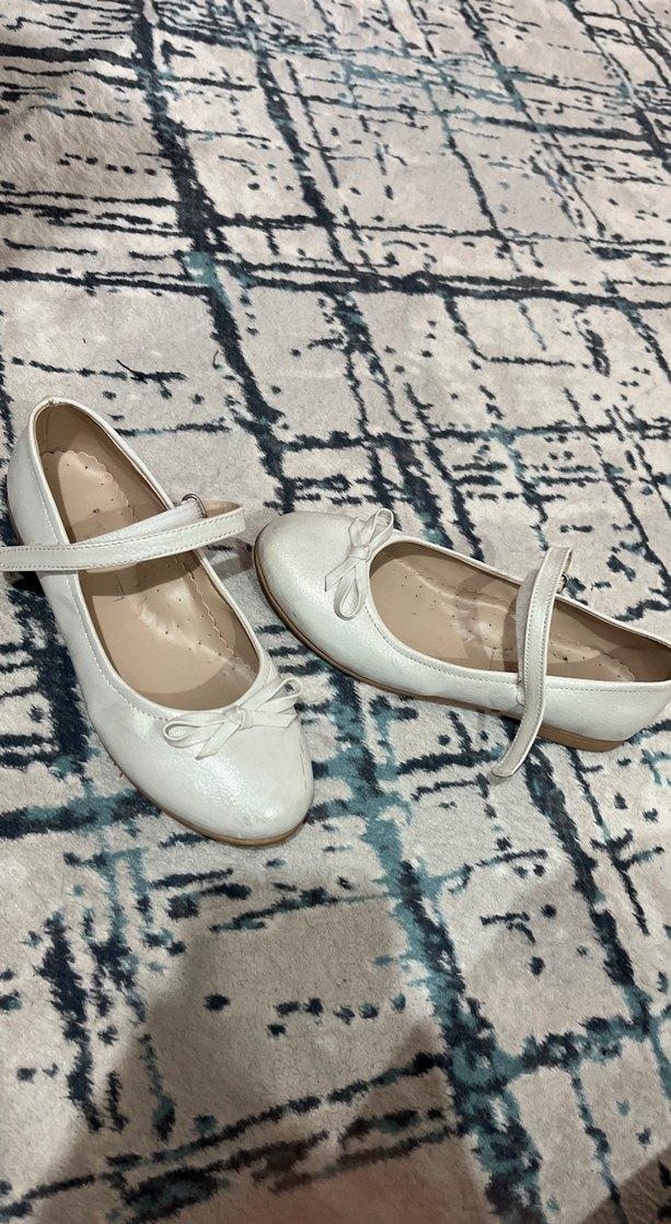 Kız Çocuk Beyaz Tokalı Babet - Görsel 3