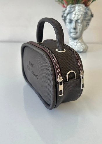 Fermuarlı Siyah Kadın Deri El Çantası - Görsel 2