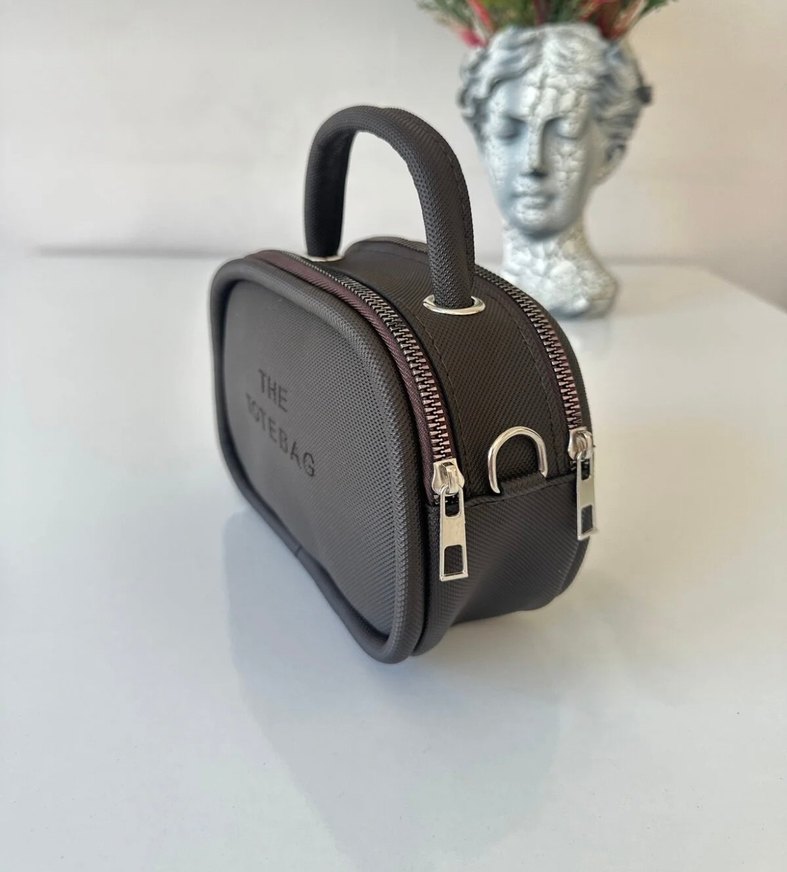 Fermuarlı Siyah Kadın Deri El Çantası - Görsel 2