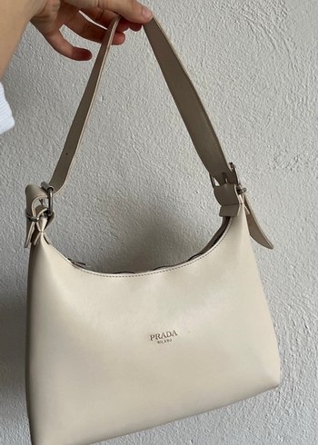 Bej Minimalist Kadın Deri Çanta - Görsel 3