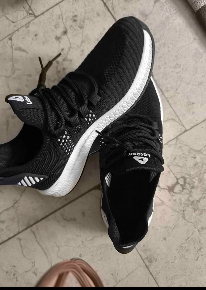 Siyah Bağcıklı kadın Spor Ayakkabı - Görsel 3