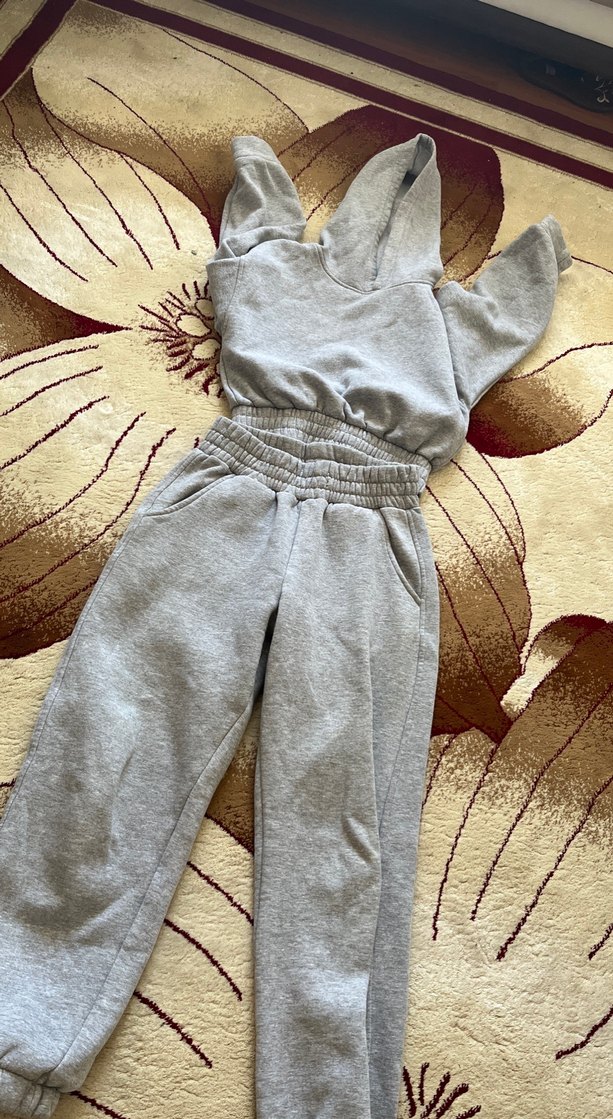 Gri Kadın Midi Eşofman takımı - Görsel 3