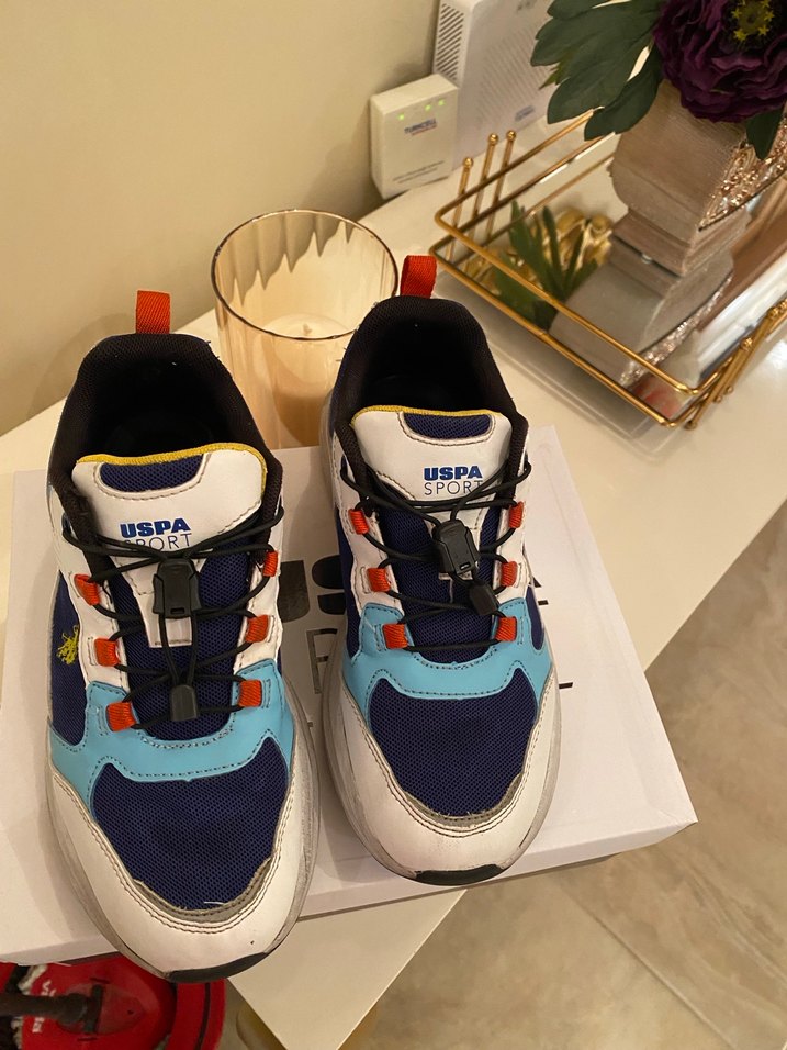 Renkli Erkek Çocuk Spor Ayakkabısı Velcro - Görsel 2