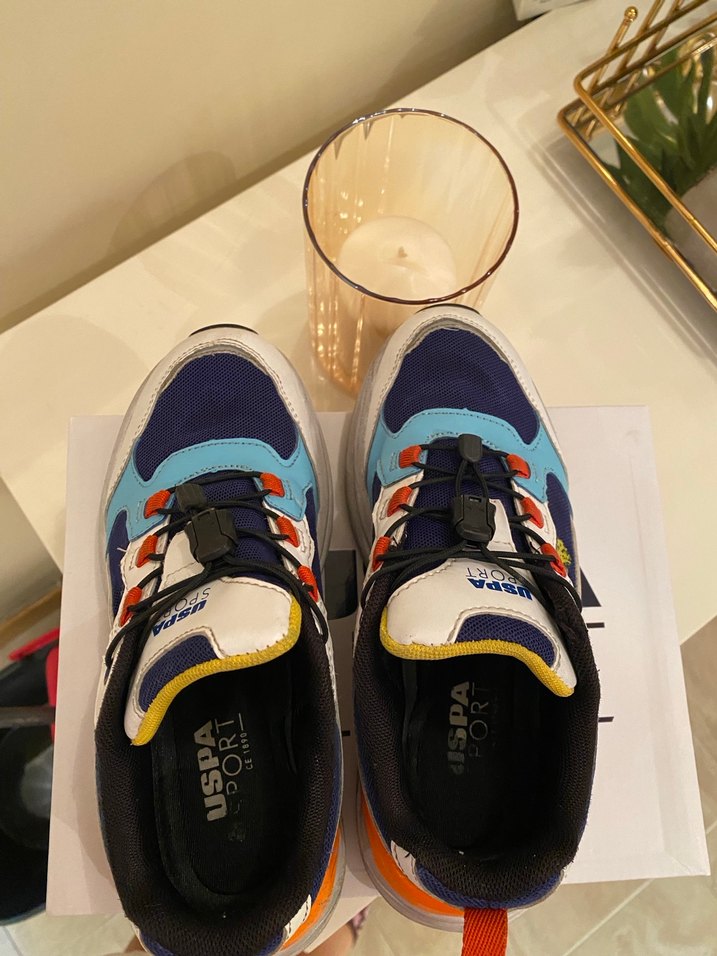 Renkli Erkek Çocuk Spor Ayakkabısı Velcro - Görsel 3