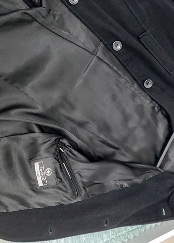 Siyah Süet Erkek Düğmeli Midi Kaban - Görsel 3