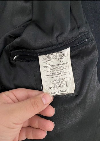 Siyah Süet Erkek Düğmeli Midi Kaban - Görsel 4