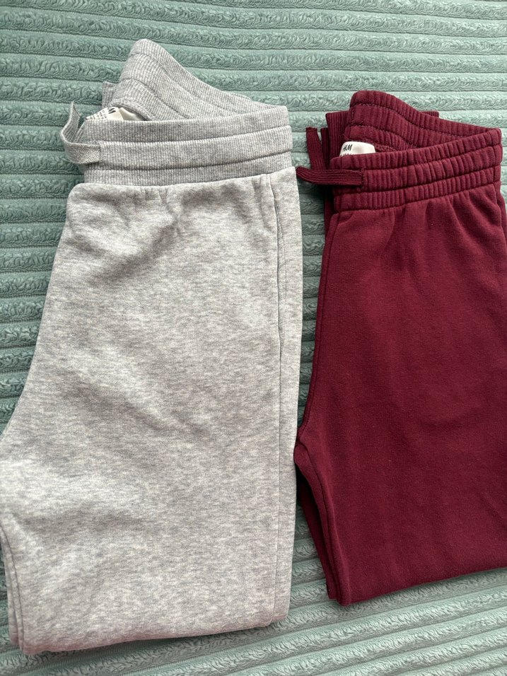 Gri ve bordo eşofman altı - Görsel 2