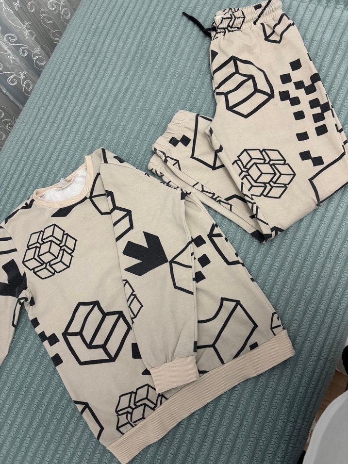 Erkek Çocuk Baskılı Rahat Kesim Eşofman Takımı - Görsel 2