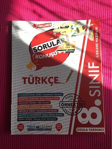 pruva akademi 8. sinif turkce soru kitabi