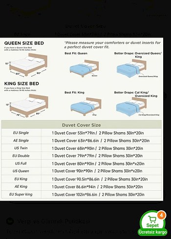 Pembe Baskılı Nevresim Seti 230x220 cm - Görsel 3