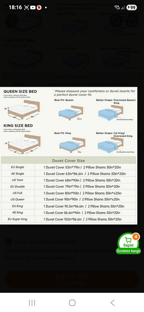 Pembe Baskılı Nevresim Seti 230x220 cm - Görsel 3
