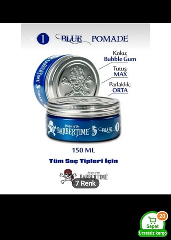 Barbertime Red Pomade 150ml Saç Şekillendirici - Görsel 7