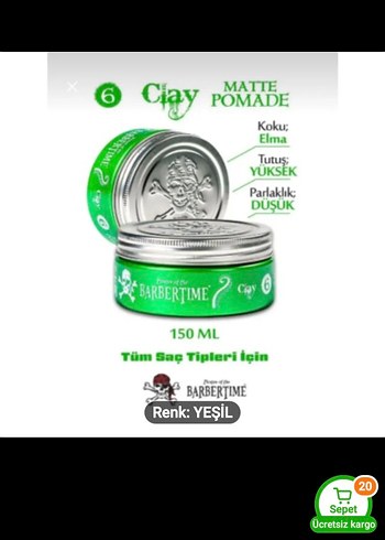 Barbertime Red Pomade 150ml Saç Şekillendirici - Görsel 2