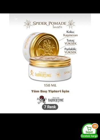 Barbertime Red Pomade 150ml Saç Şekillendirici - Görsel 6