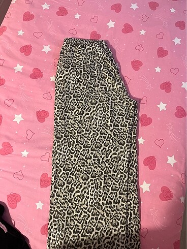 stradivarius leoparli keten pantolon