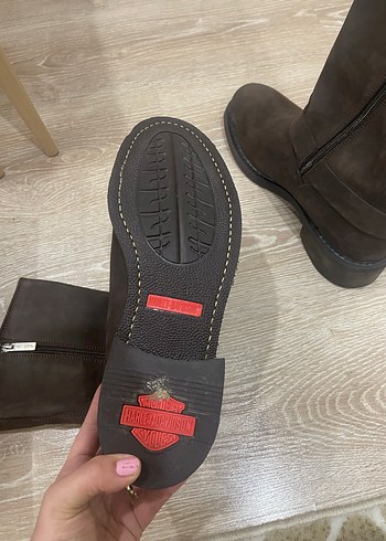 Kahverengi Süet Tokalı Biker Erkek  Bot - Görsel 6