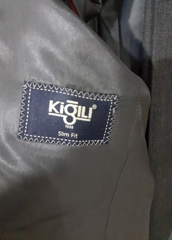 48 Beden Gri Modern Klasik Erkek Takım Elbise