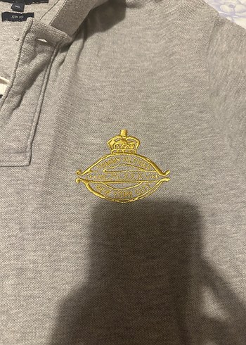 Gri Kısa Kollu TOMMY Tişört - Görsel 2