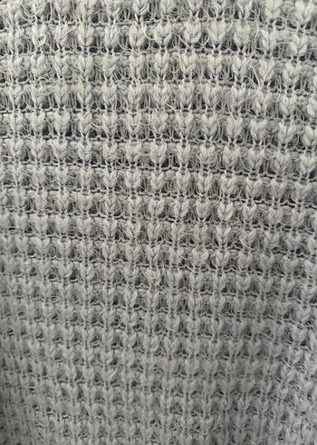 Lila Yüksek Yakalı Örgü Kadın Kazak - Görsel 2