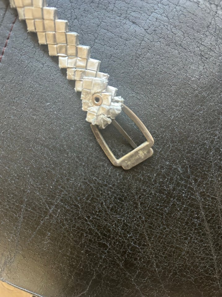 Örgü gümüş rengi Kemer - Görsel 2