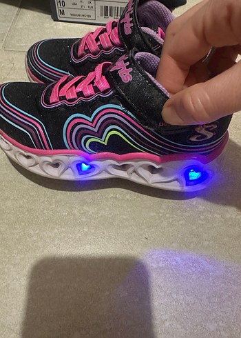 Kız Çocuk Renkli Işıklı Sneakers - Görsel 2