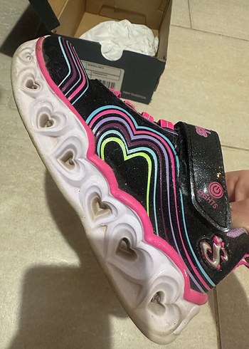 Kız Çocuk Renkli Işıklı Sneakers - Görsel 7