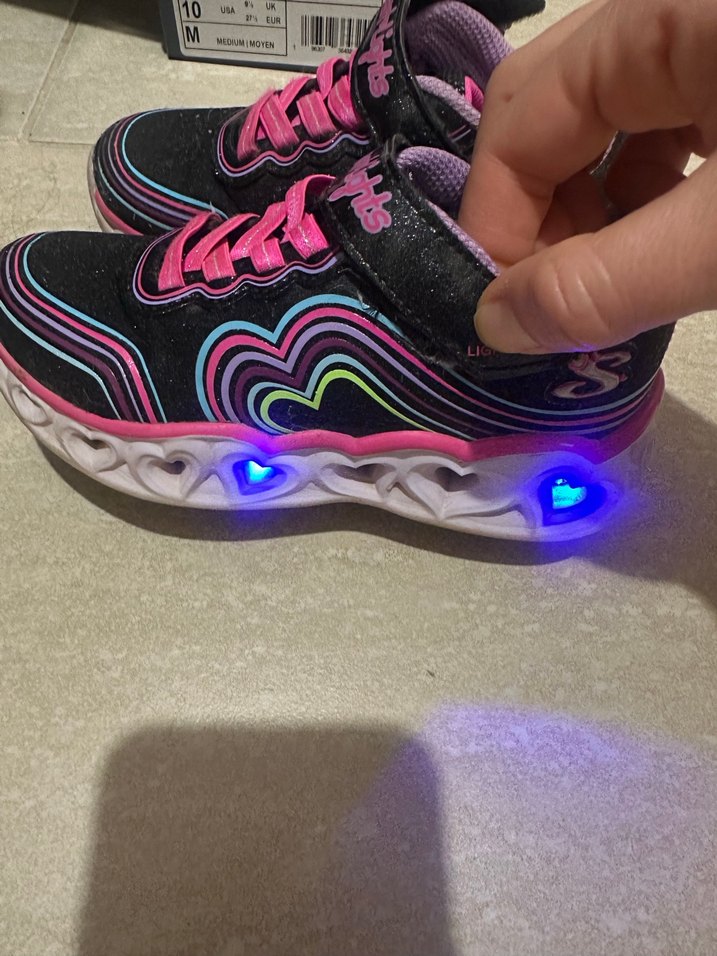 Kız Çocuk Renkli Işıklı Sneakers - Görsel 2