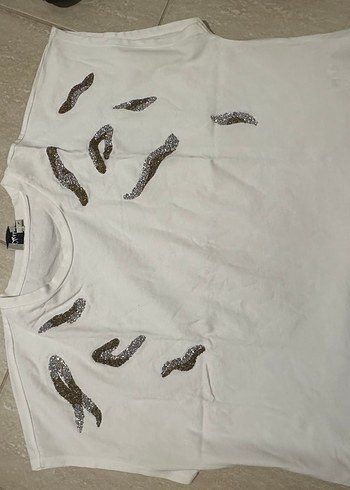 Beymen Kadın Beyaz Kısa Kollu Baskılı Tişört - Görsel 11