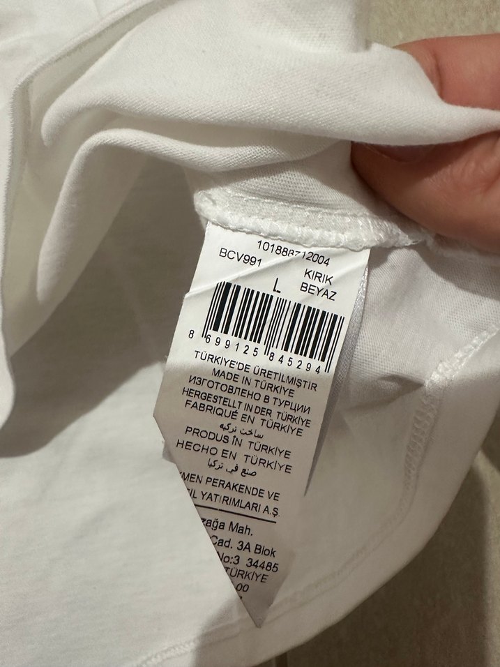 Beymen Kadın Beyaz Kısa Kollu Baskılı Tişört - Görsel 3