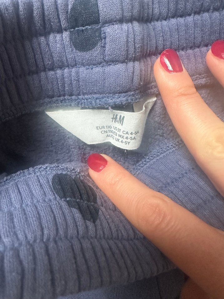 H&M Kız Çocuk Gri Kapüşonlu polar Eşofman Takımı - Görsel 4