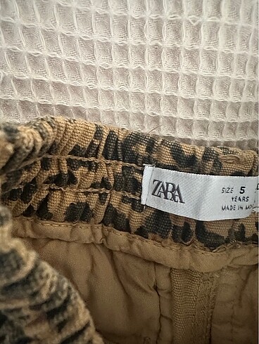 5 Yaş Beden kahverengi Renk Zara sıfır kız pantolon