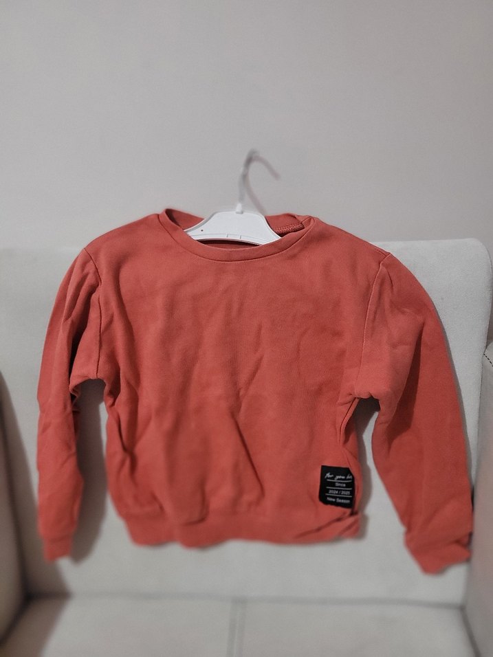Kız Çocuk Kırmızı Sweatshirt - Görsel 2