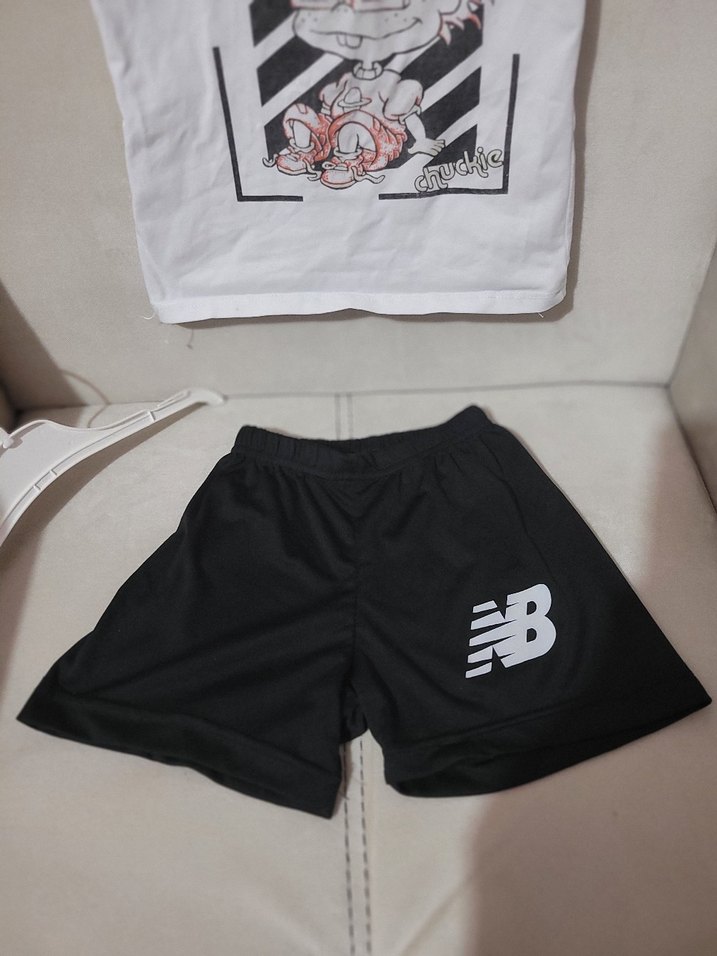 Erkek Kısa Kollu Baskılı Tişört ve Şort Takım - Görsel 2