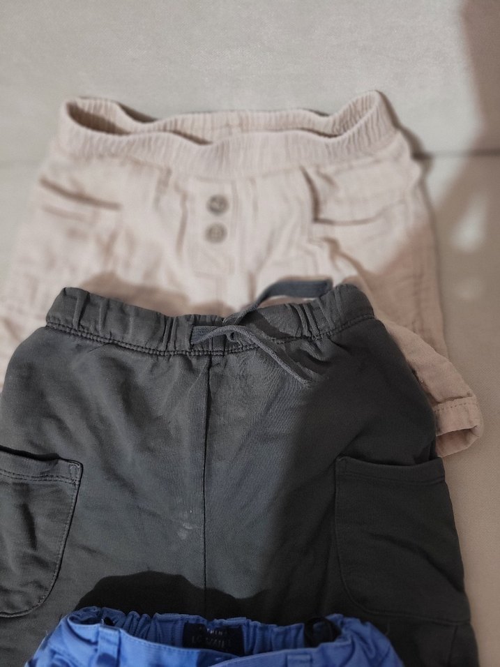 Düğmeli Erkek Pamuklu Rahat Kesim Şort - Görsel 2