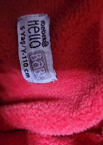 Kız Çocuk Kırmızı Fermuarlı Mont - Görsel 4