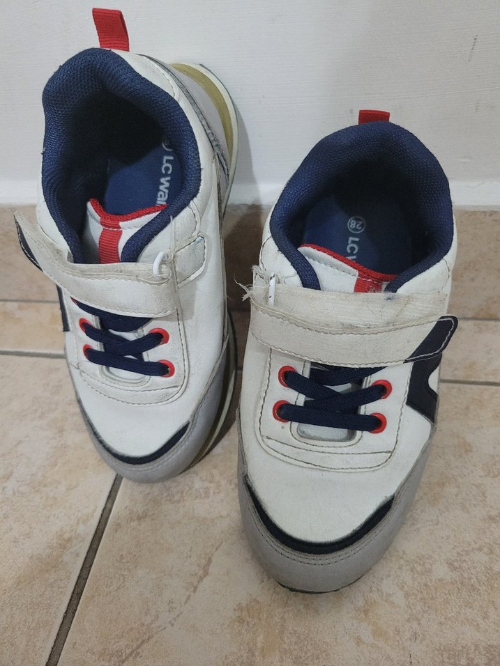 Gri-Beyaz Erkek Çocuk Spor Ayakkabı - Görsel 3