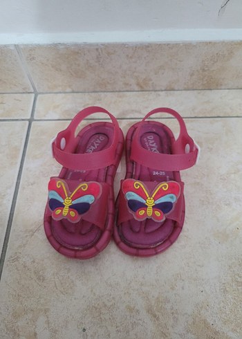 Renkli Baskılı Kız Çocuk Sandalet - Görsel 4