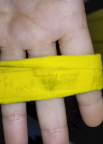 Sarı Düğmeli Uzun Kollu Salaş Elbise - Görsel 5