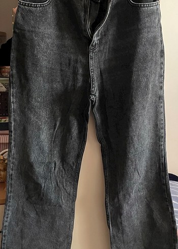 Defacto Koyu Gri Yikamali Denim Jean