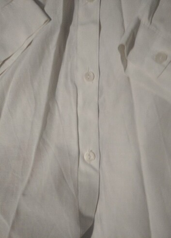 m Beden beyaz Renk Oversize gömlek 
