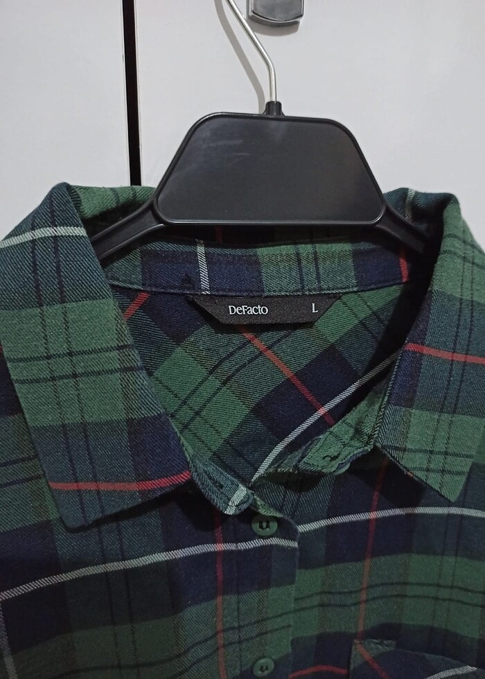 Yeşil kışlık gömlek - Görsel 3