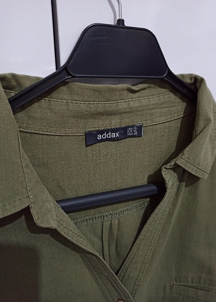 Haki yazlık gömlek - Görsel 3