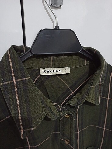 Ekose desen haki gömlek - Görsel 3
