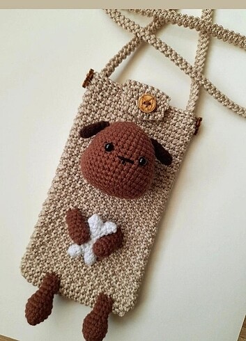 Telefon çantası amigurumi