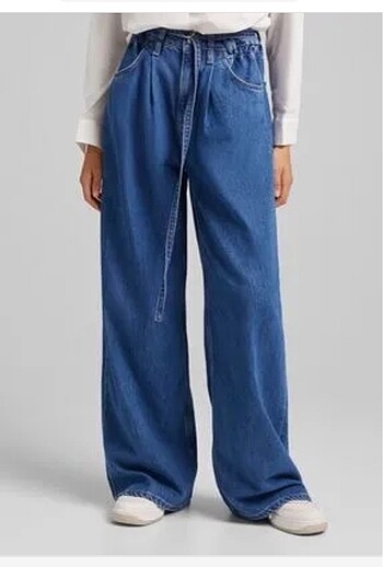 BERSHKA wide leg özel dikim jean